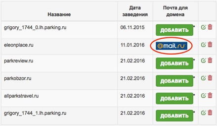 кнопка с логотипом Mail.Ru для осуществления доступа в панель управления «Mail.Ru – почта для бизнеса»: